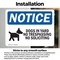 Signmission Dogs In Yard No Trespassing Sign, Vinyl Decal, 10in W x 7in L, 2PK OS-2PACK-NS-D-710-L-11440 - alternate 5